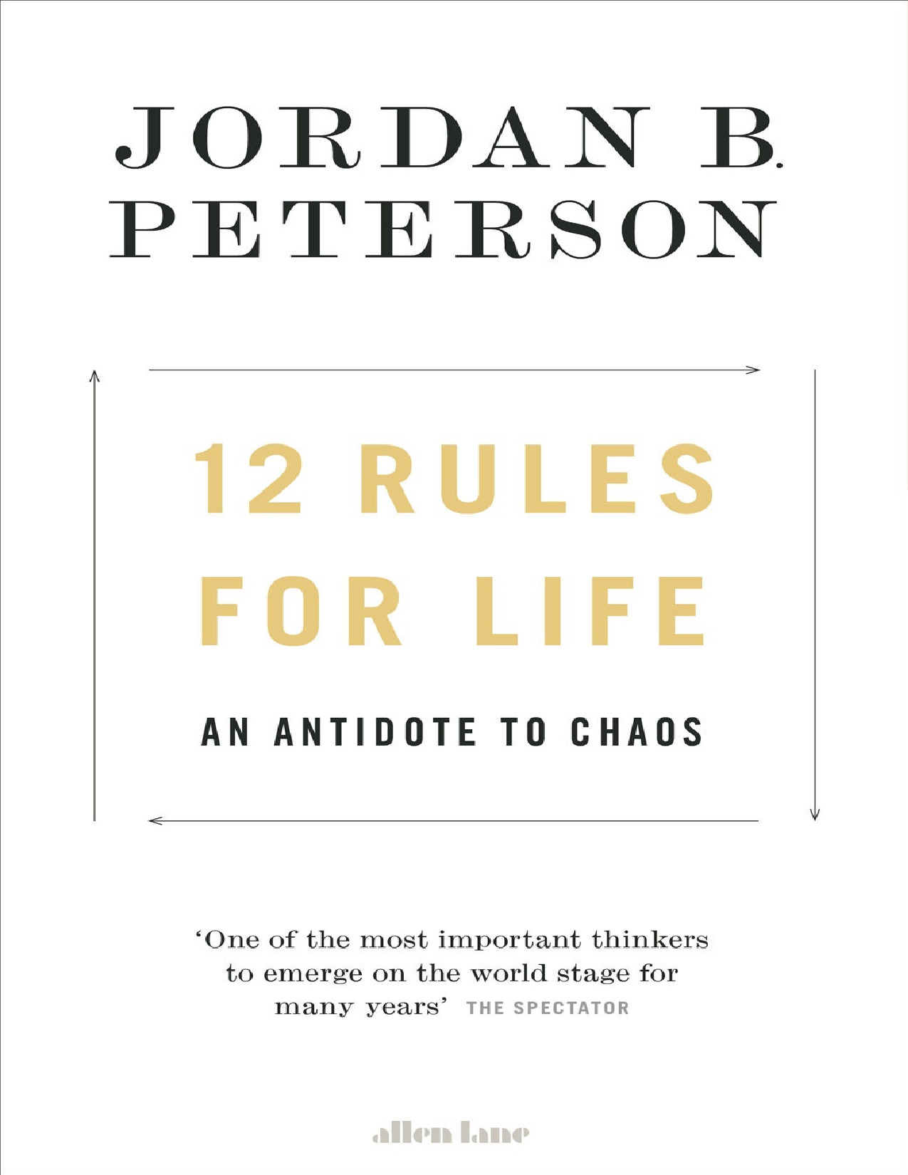 12 Rules for Life, An Antidote to Chaos